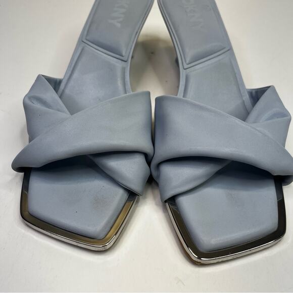DKNY Jolaine Twist Slide sandals celeste blue - 9.5 - Picture 5 of 12